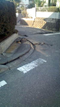 土浦市内の道路